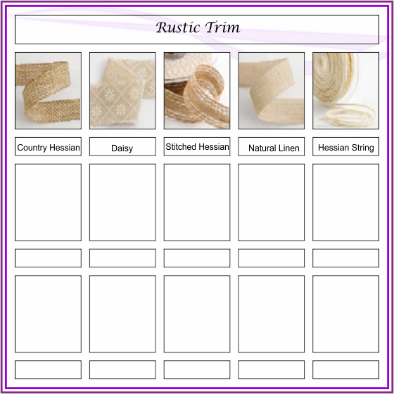 Rustic trim options